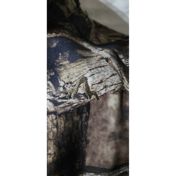 Mossy Oak Break-Up Infinity Camo Fleece Lined Zip Vest Mens Small Brown Hunting - Picture 7 of 7